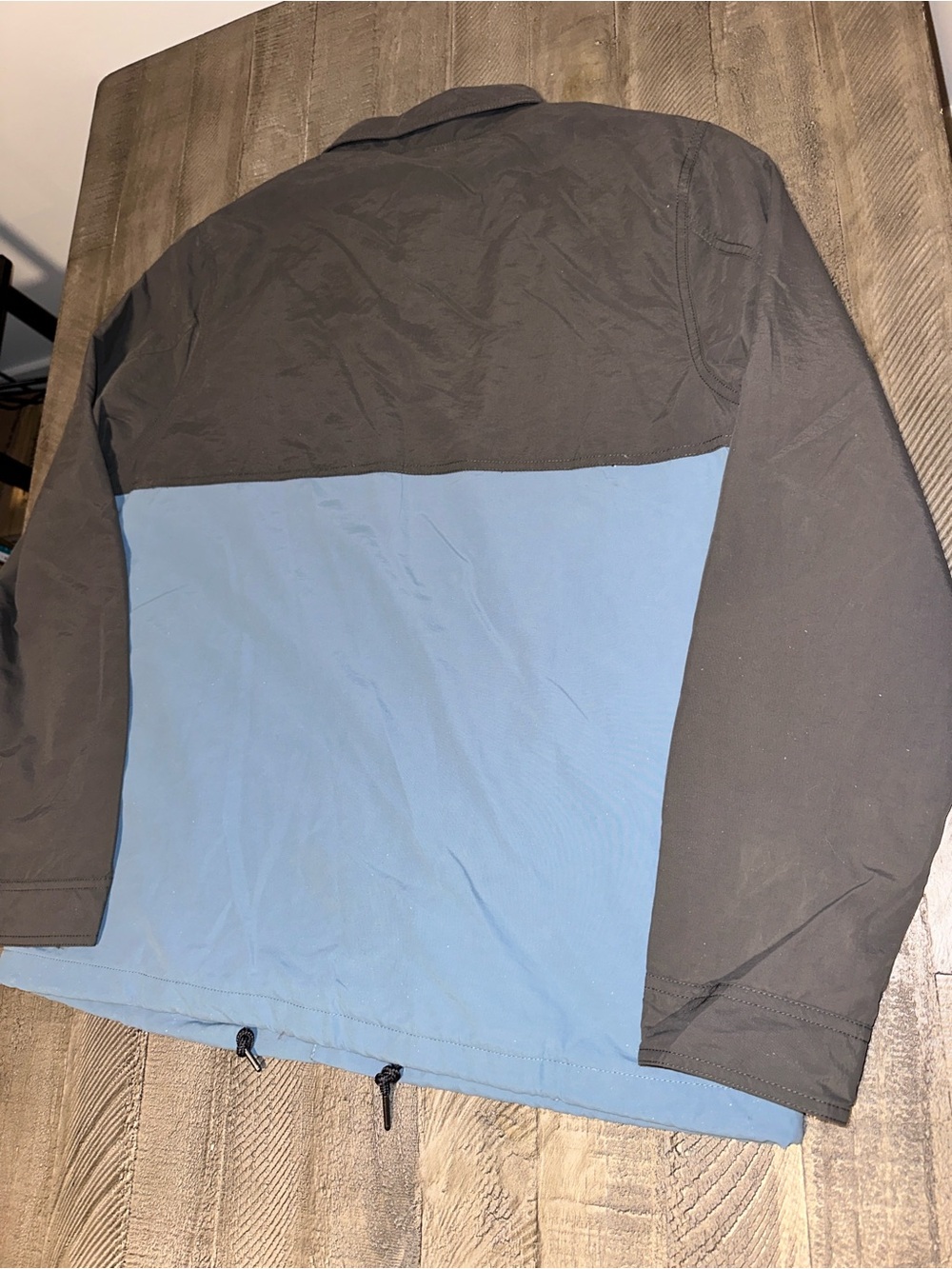 NWT Men’s O’Neill Daybreak Jacket Colorblock Blue Gray Snap Front Large - Picture 7 of 8